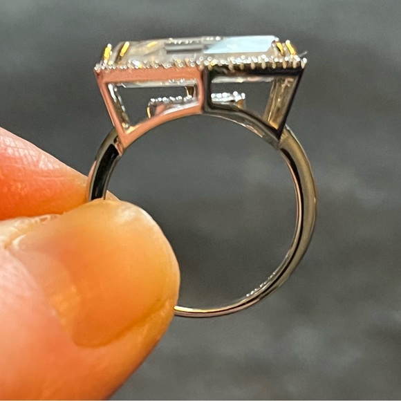 Colleen Lopez Diamond Initial and Quartz Sterling Silver Ring - Picture 2 of 5